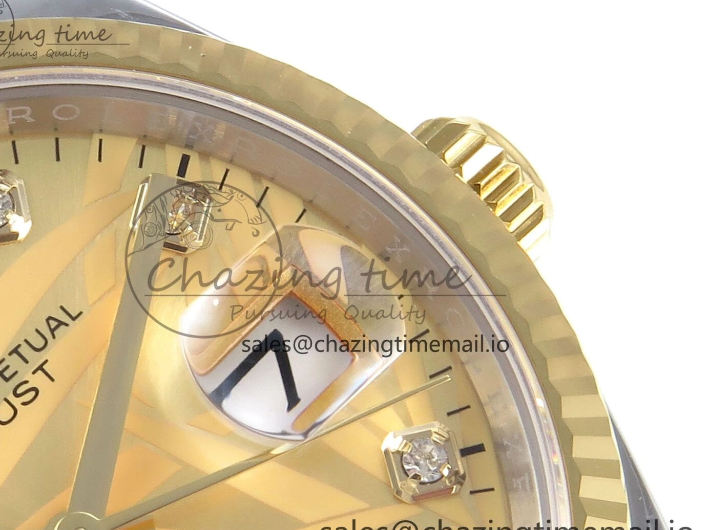 SS Dial YG EWEF Leaf Edition A3235 on Jubilee 126233 36 DateJust Best YG Bracelet 0501